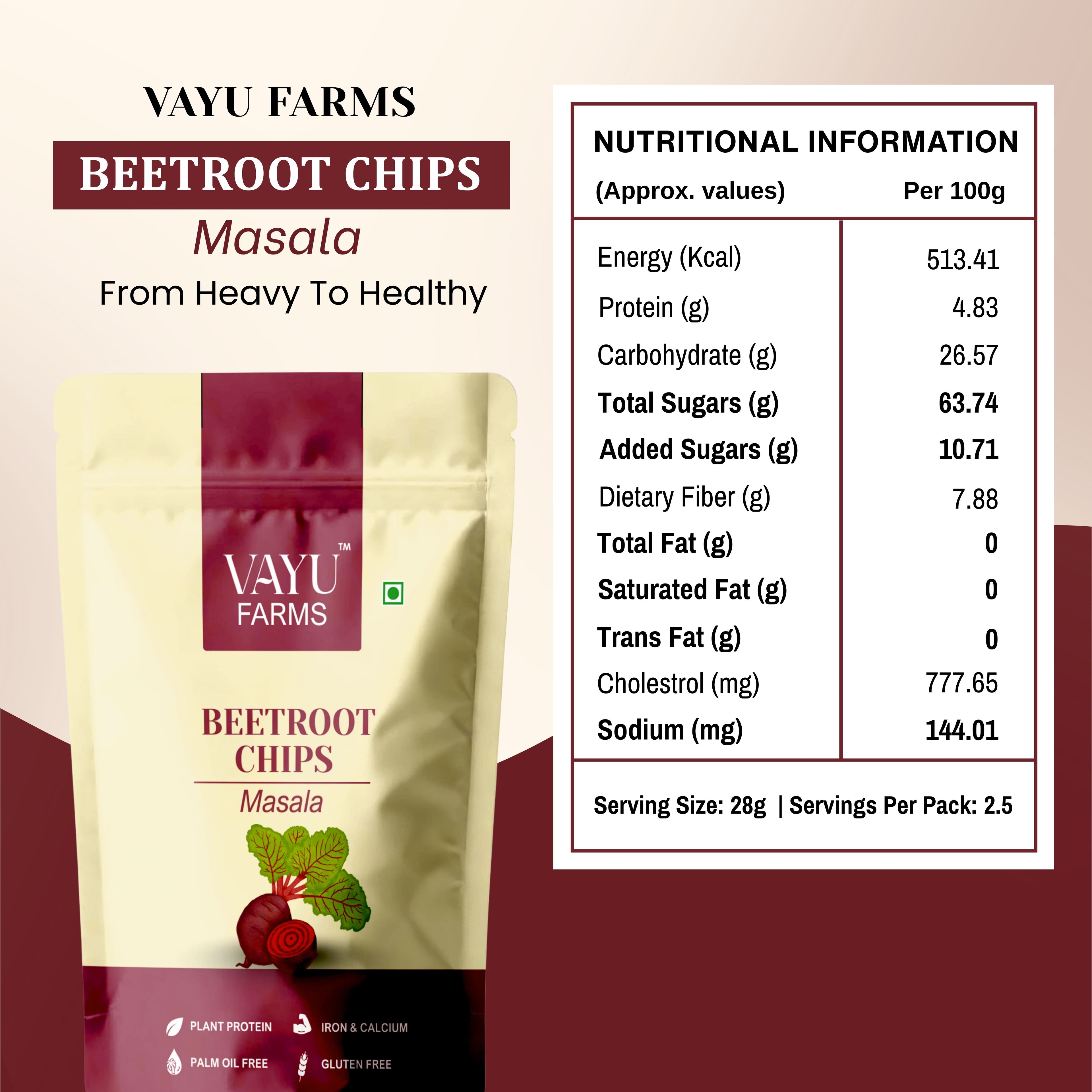 Masala Beetroot Chips