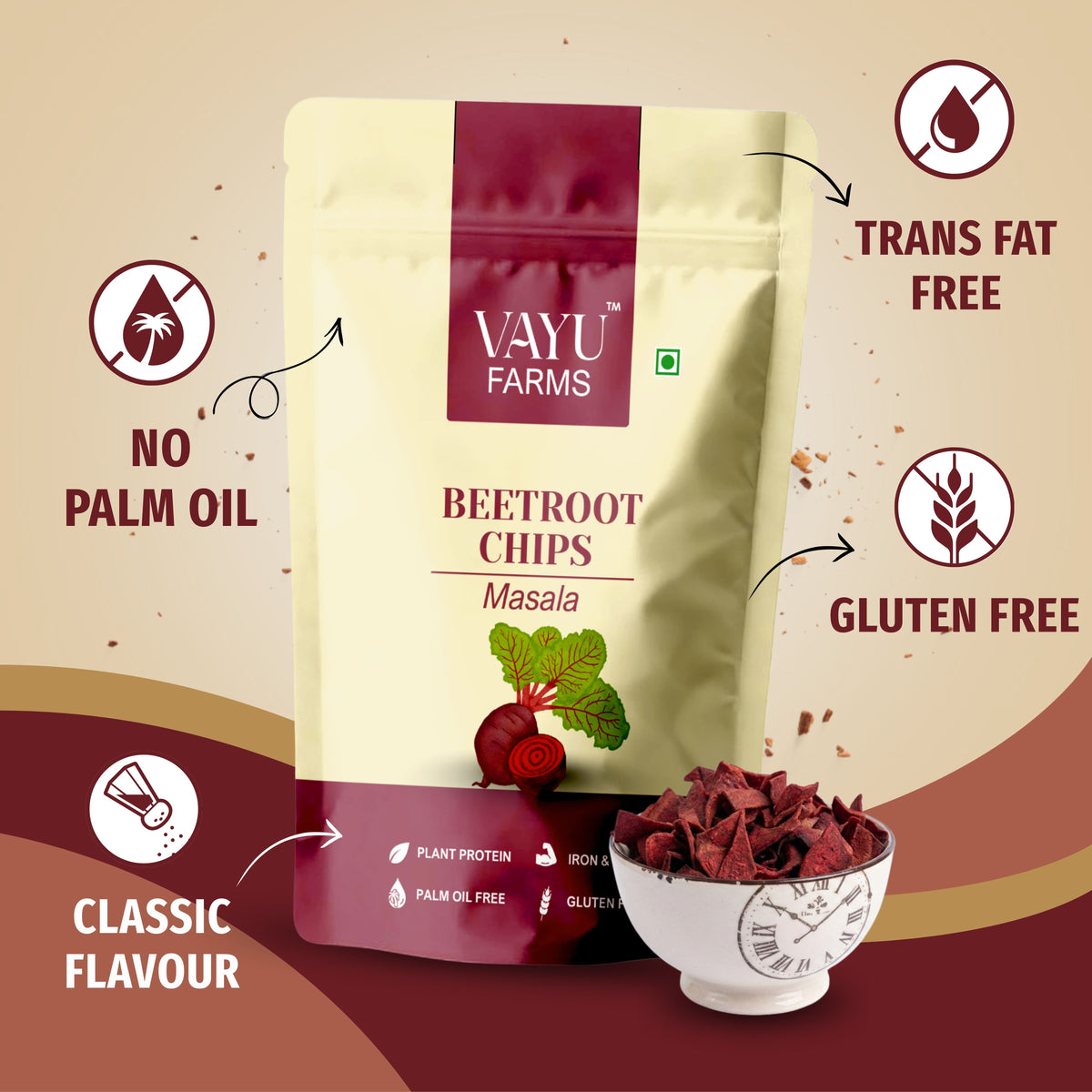 Masala Beetroot Chips