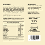 Beetroot masala chips ingredients and nutritional details by Vayu Farms