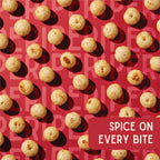 Close-up of peri peri flavoured roasted lotus seeds by Vayu Farms
