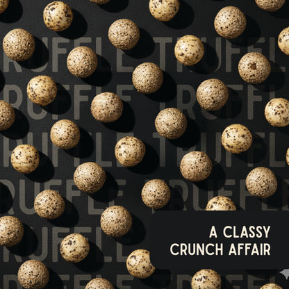 Close-up of truffle flavoured roasted lotus seeds by Vayu Farms