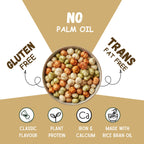 Vayu Farms Makhana claims graphic: No Palm Oil, Gluten Free, Trans Fat Free.